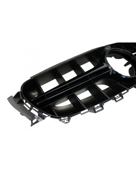 Griglia centrale per Mercedes E-Class W213 S213 C238 A238 (16-19) Nero E63 Design