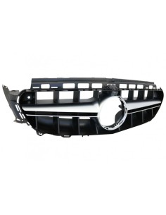 Griglia centrale per Mercedes E-Class W213 S213 C238 A238 (16-19) Chrome Black E63 Design 2