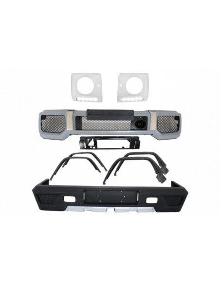 Kit completo w/ LED DRL fari copre per MERCEDES G-Class W463 (1989-17) G63 G65 Design