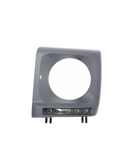 Fari copre w/ LED DRL luce di marcia diurna per Mercedes G-Class W463 (1989-12) G65 Design Nero