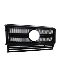 Griglia anteriore per Mercedes W463 G-Class (1990-12) Nuovo G65 G63 Design Piano Full Black Edition 2