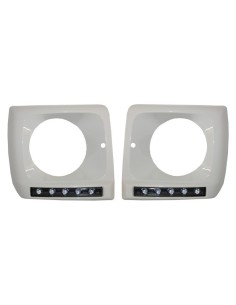 Fari copre bianco w/ LED DRL luce di marcia diurna per Mercedes G-Class W463 (1989-12) G65 Design