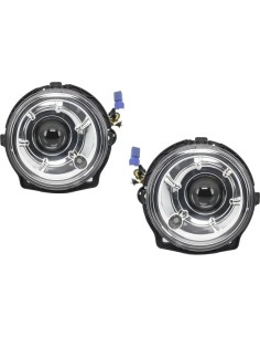 Fari Bi-Xenon Look Chrome per Mercedes G-Class W463 (1989-12) witth copre bianco w/ LED DRL G65 Design 2