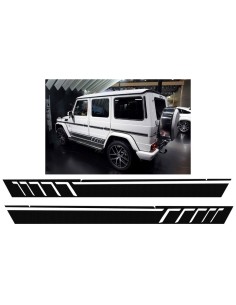 Adesivi laterali in vinile nero per MERCEDES G-class W463 (1989-17) Black Pearl A-Design