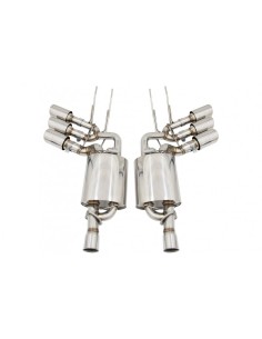 Sistema di scarico completo per Mercedes G-Class W463 (09-18) G500 G55 G63 G65 Triple Muffler Tips w/ Valvetronic