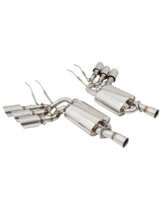 Sistema di scarico completo per Mercedes G-Class W463 (09-18) G500 G55 G63 G65 Triple Muffler Tips w/ Valvetronic 2