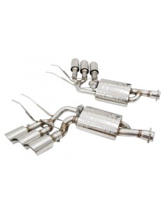 Sistema di scarico completo per Mercedes G-Class W463 (09-18) G500 G55 G63 G65 Triple Muffler Tips w/ Valvetronic 2