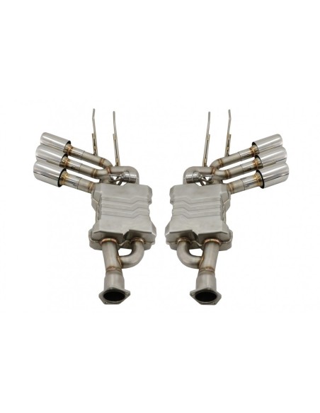 Sistema di scarico completo per Mercedes G-Class W463 (09-18) G500 G55 G63 G65 Triple Chrome w/ Valvetronic