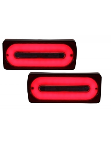 Fanali posteriori a LED completi Bar w/ Fog Lamp per Mercedes G-class W463 (1989-15) ROSSO luci di svolta sequenziali