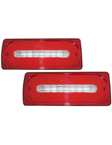 Fanali posteriori a LED completi Bar w/ Fog Lamp per Mercedes G-class W463 (1989-15) ROSSO luci di svolta sequenziali