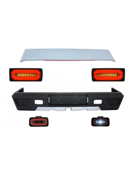 Spoiler del tetto del paraurti posteriore per MERCEDES Benz G-class W463 (1989-15) Fanali a LED Light Bar e fumo di nebbia