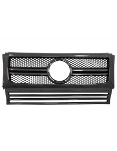 Parti anteriori in carbonio reale per Mercedes G-Class W463 AMG (1990-14) G65 Design Grille Fari Coperture Spoiler 2