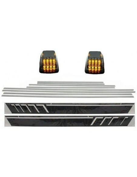 Add On strisce modanature porta nero opaco w/ decalcomanie carbonio e passaggi laterali MERCEDES G-Class W463 (1989-18)