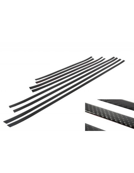Add On Porta modanature strisce alluminio spazzolato w/ vinile nero e luci di svolta MERCEDES G-Class W463 (1989-15) (136)