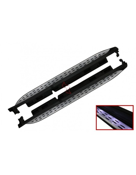 Pedane per Mercedes GL-Class X166 (12-15) GLS-Class Facelift (16-18) Gradini laterali w/ LED Luce di cortesia