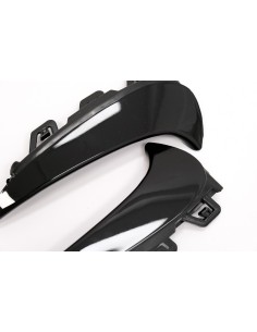 Paraurti posteriore Aero Flaps Flics Pinne laterali per Mercedes GLA SUV H247 (-up) Sport Line Piano Nero 2