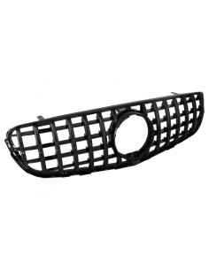 Griglia centrale anteriore per Mercedes GLC X253 C253 (15-18) GTPanamericana Design tutto il nero 2