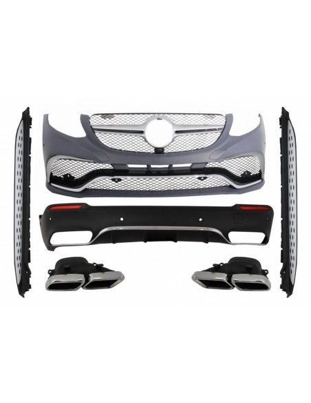 Kit completo per Mercedes GLC SUV X253 (15-07.19) GLC63 Design w/ Gonne laterali