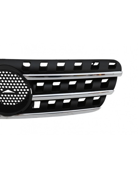 Griglia anteriore per MERCEDES M-Class ML W163 (1998-05) ML63 Design Black & Chrome Edition
