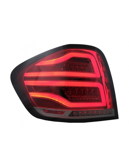 Full LED BAR luci posteriori per Mercedes M-Class W164 Facelift (09-11) Fumo rosso
