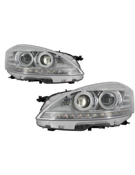 Fari a LED per Mercedes Classe S W221 (05-09) Look Facelift
