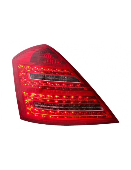 Fanali posteriori a LED per Mercedes Classe S W221 (05-09) Rosso Bianco