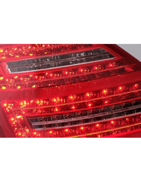 Fanali posteriori a LED per Mercedes Classe S W221 (05-09) Rosso Bianco