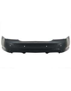 Paraurti posteriore w/ scarico nero per Mercedes S-Class W221 (05-13) w/ PDC S65 Design 2