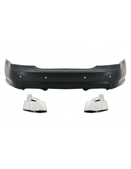 Paraurti posteriore w/ scarico Chrome per Mercedes S-Class W221 (05-13) S65 Design