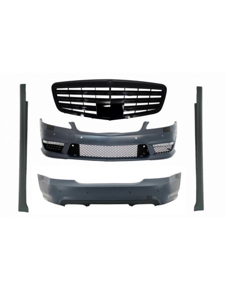 Kit completo per Mercedes S-Class W221 (05-11) SWB S63 S65 Piano Black Design