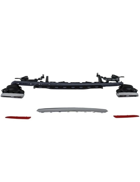 Diffusore d'aria scarico per Mercedes S-Class W222 Sport Line pacchetto (13-06.17) S65 Design