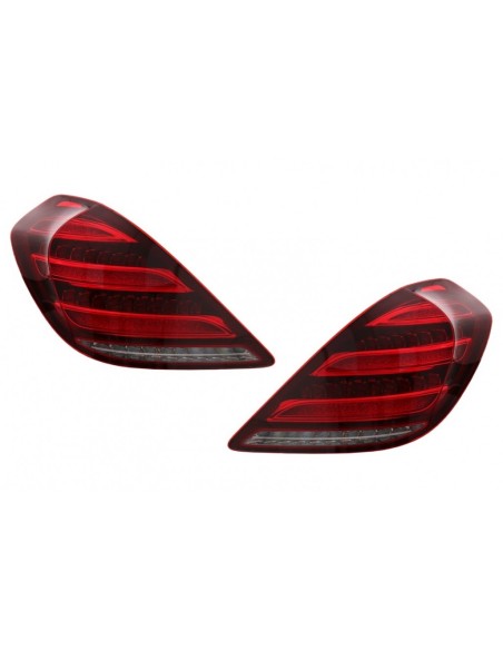 Fanali posteriori Full LED per Mercedes S-Class W222 (13-17) w/ Luci di svolta dinamiche sequenziali Facelift Design