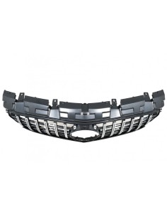 Griglia anteriore per Mercedes SLC-Class R172 Facelift (16-19) GT-R Panamericana Design Nero Cromo 2