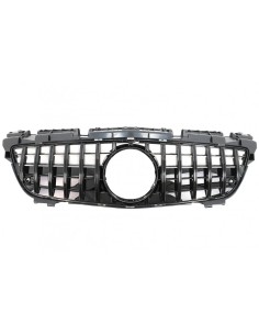 Griglia anteriore w/ griglia inferiore per Mercedes SLK-Class R172 (11-15) GT-R Panamericana Design Nero 2