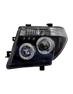 Fanali Angel Eyes per Nissan Navara D40 (04-09) Nissan Pathfinder R51 (05-08) Nero 2