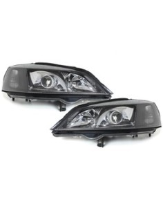 Fari per OPEL Astra G (1998-04) Nero