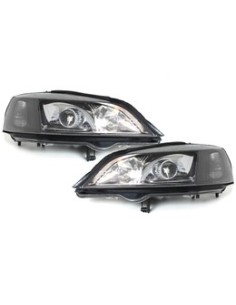 Fari per OPEL Astra G (1998-04) Nero 2