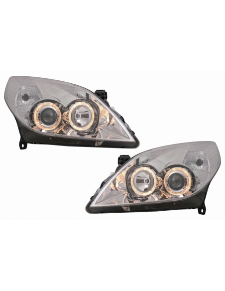 Angel Eyes Fari per Opel Vectra C - Signum Facelift (09.05-08) Cromo