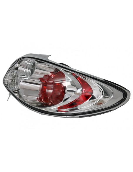 Fanali posteriori per Peugeot 6 CC Coupé Cabrio 2 Porte (1998-04) Cromo