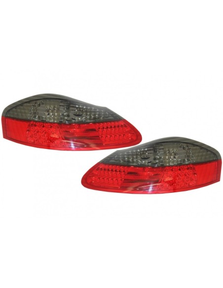 Fanali posteriori a LED per PORSCHE Boxster 986 (1996-04) Fumo rosso