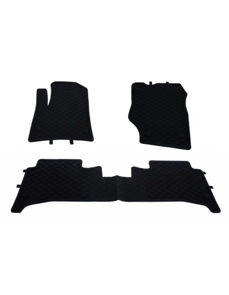 Tappetini in gomma per PORSCHE Cayenne 957-957 (02-10) per VW Touareg 7L (02-10) Nero