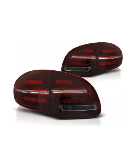 Fanali posteriori a LED FULL per Porsche Cayenne 958 E2 92A Prefacelift (10-14) Rosso bianco w/ Luci di svolta dinamiche