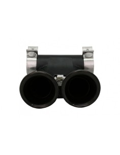 Silenziatore di scarico Suggerimenti per Porsche 718 Cayman Boxster 982 (16-up) Piano Nero 2