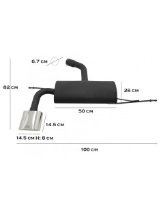 Sistema di scarico per sedile Leon Hatchback 1P (05-09) 2