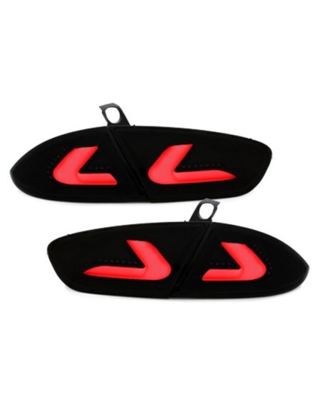 Fanali posteriori a LED per SEAT Leon 1P1 Facelift (09-12) lightbar Nero - Fumo
