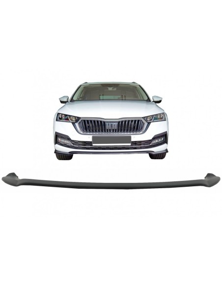 Paraurti anteriore Spoiler Lip per Skoda Octavia MK4 (-Up) Nero