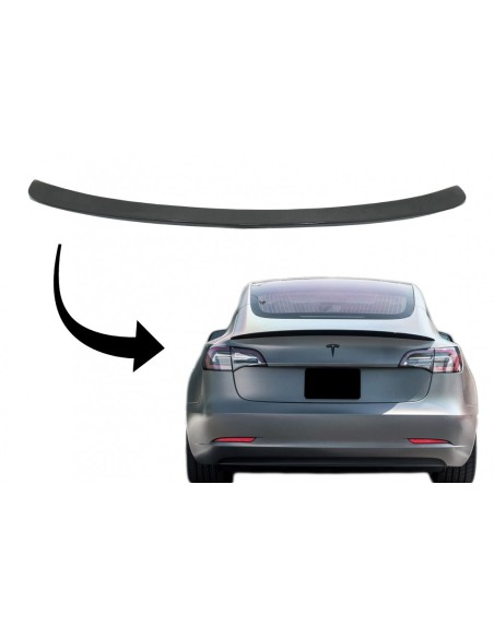 Spoiler baule per Tesla Modello 3 (17-up) Real Carbon