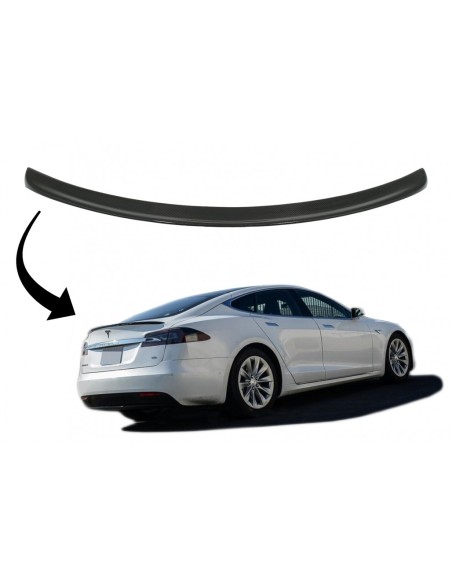 Spoiler baule per Tesla Modello S (12-up) Real Carbon