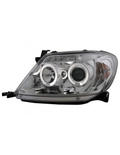 Angelo Occhi Fari Dual Halo Cerchi per Toyota Hilux (05-11) Cromo 2