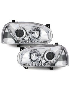 Fari DAYLIGHT per VW Golf III 3 (1991-1997) Cromo 2